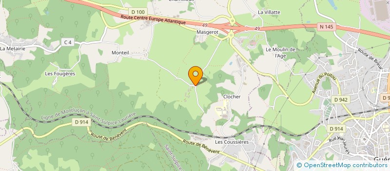 localisation de l'entreprise SCI LAMBINO à SAINT-SULPICE-LE-GUERETOIS