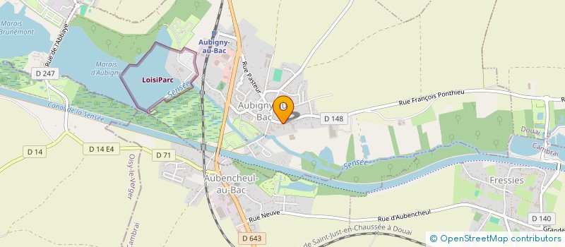 localisation de l'entreprise SCI LAMBINOISE à AUBIGNY-AU-BAC