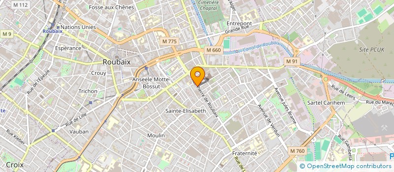 localisation de l'entreprise SCI LAMBRAY  ROUBAIX