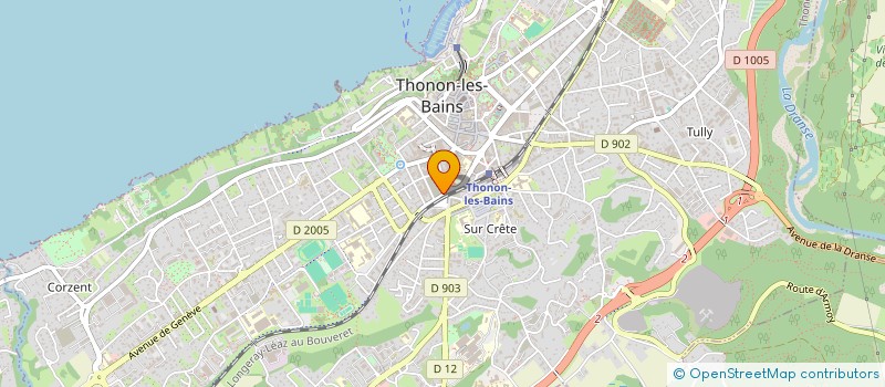 localisation de l'entreprise SCI LAMCIEL à THONON-LES-BAINS