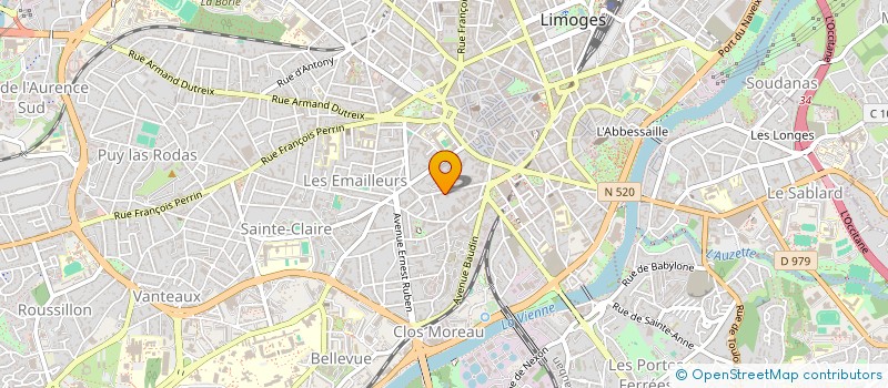 localisation de l'entreprise SCI LAMCO à LIMOGES