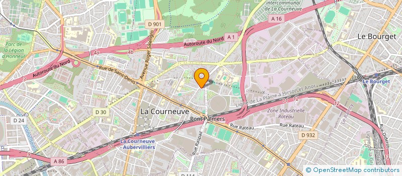 localisation de l'entreprise SCI LAME à LA COURNEUVE