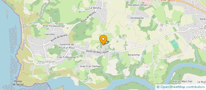 localisation de l'entreprise SCI LAME  LANNION