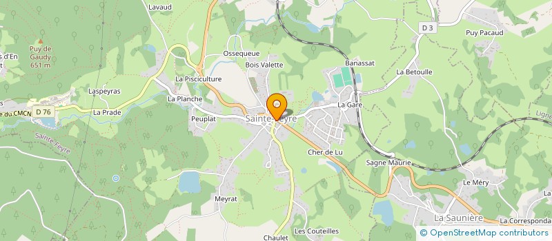 localisation de l'entreprise SCI LAME SOUBLAU à SAINTE-FEYRE