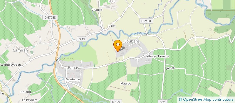 localisation de l'entreprise SCI LAMETH à LOUBENS