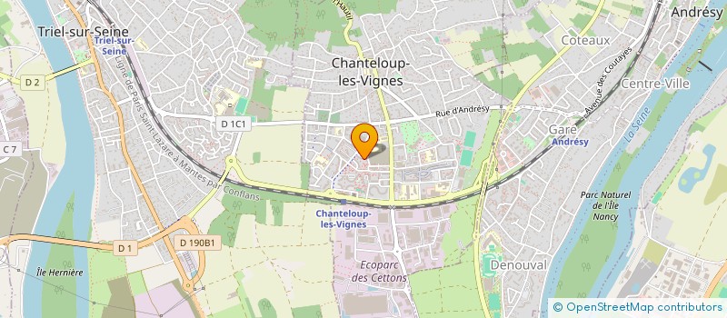 localisation de l'entreprise SCI LAMH INVESTISSEMENTS  CHANTELOUP-LES-VIGNES