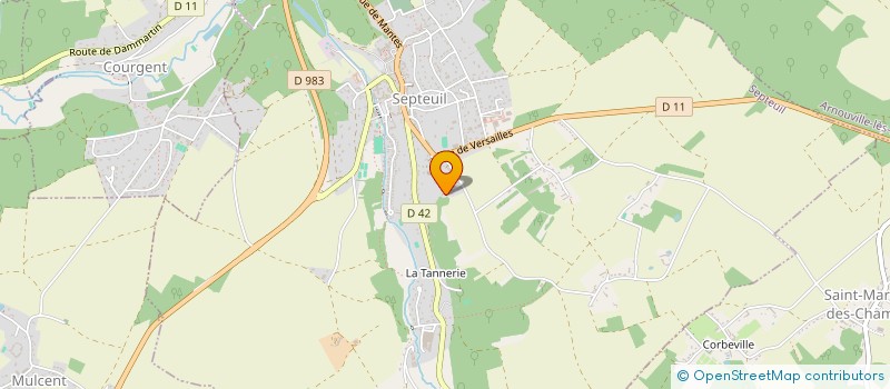 localisation de l'entreprise SCI LAMI  SEPTEUIL