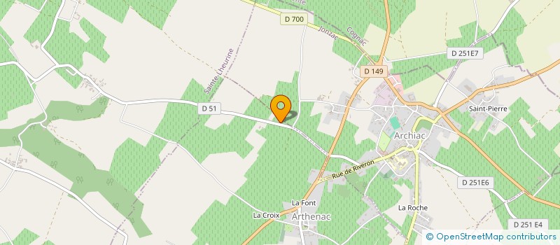 localisation de l'entreprise SCI LAMI  ARTHENAC