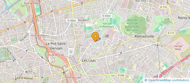 localisation de l'entreprise SCI LAMIAA à LES LILAS