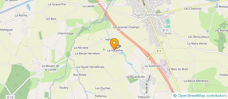 localisation de l'entreprise SCI LAMIDON  SAINT-DOMINEUC