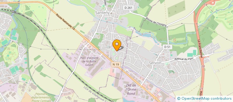 localisation de l'entreprise SCI LAMIE  VILLECRESNES