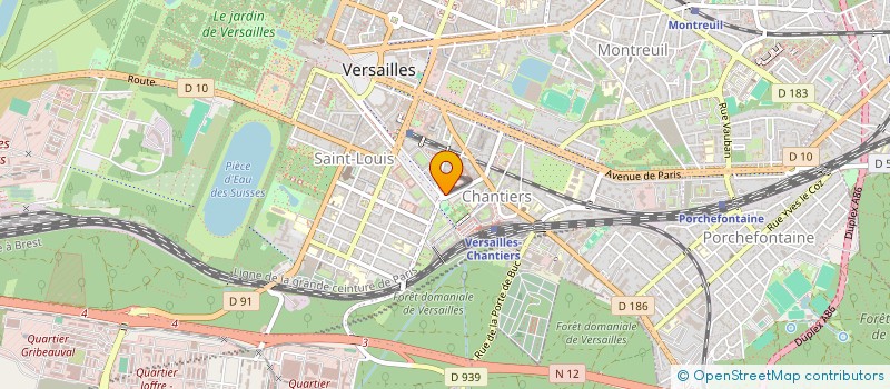 localisation de l'entreprise SCI LAMIF à VERSAILLES