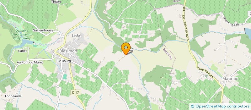 localisation de l'entreprise SCI LAMIFA à MAURIAC