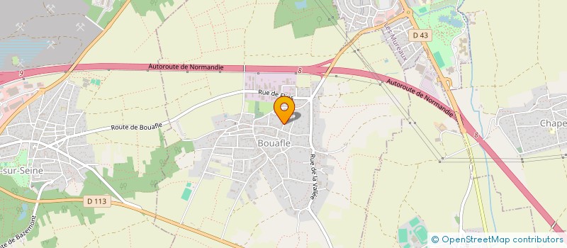 localisation de l'entreprise SCI LAMM  BOUAFLE