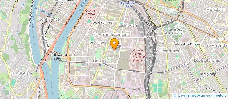 localisation de l'entreprise SCI LAMMFAB  LYON