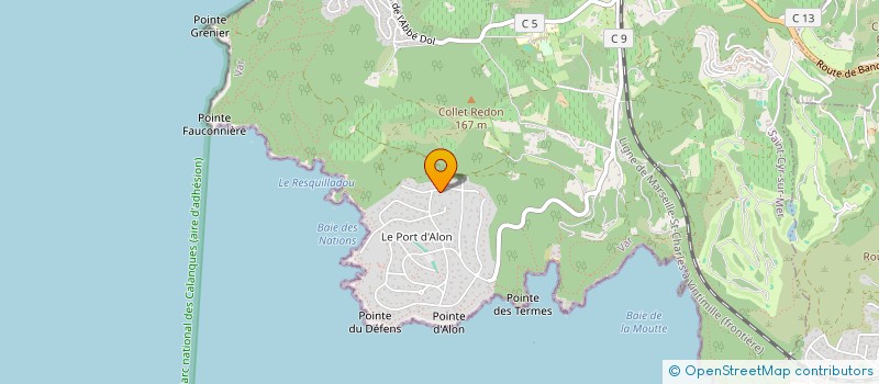 localisation de l'entreprise SCI LAMMO à SAINT-CYR-SUR-MER