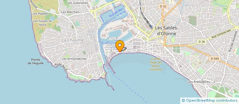 localisation de l'entreprise SCI LAMORICIERE à LES SABLES D'OLONNE