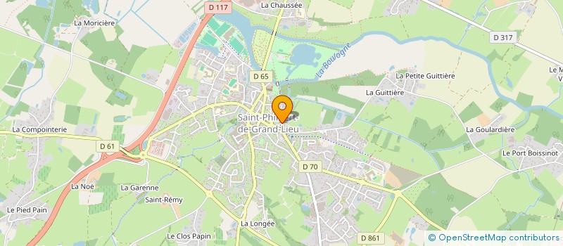 localisation de l'entreprise SCI LAMORICIERE  SAINT-PHILBERT-DE-GRAND-LIEU