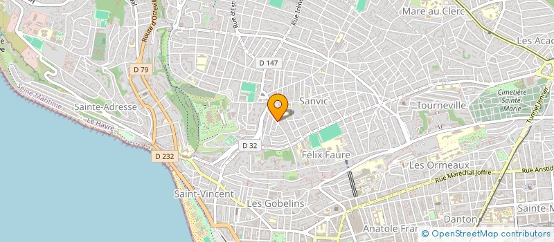 localisation de l'entreprise SCI LAMORINIERE  LE HAVRE