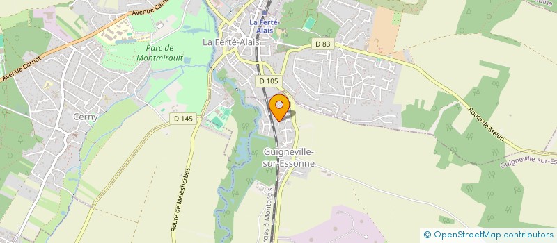 localisation de l'entreprise SCI LAMORINIERE  GUIGNEVILLE-SUR-ESSONNE