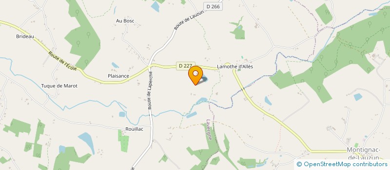 localisation de l'entreprise SCI LAMOTHE D'ALES  LAVERGNE