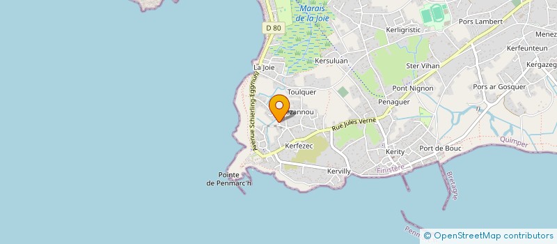 localisation de l'entreprise SCI LAMOTHE TREBAOL  PENMARCH