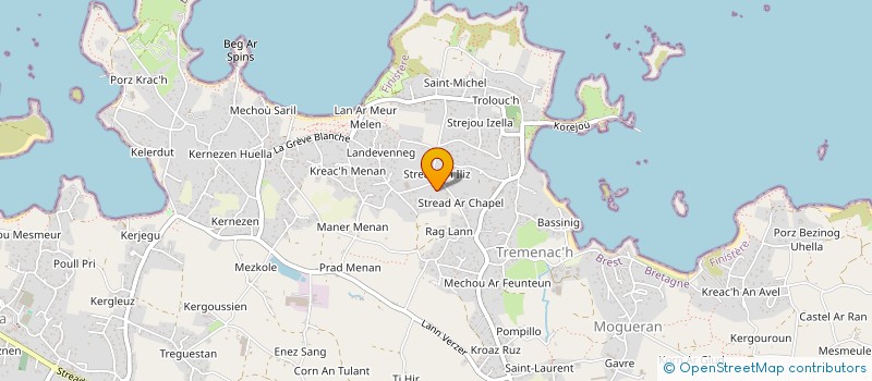 localisation de l'entreprise SCI LAMOUR  PLOUGUERNEAU