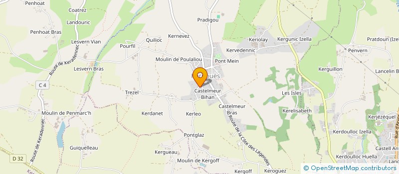 localisation de l'entreprise SCI LAMOUR MENEZ  KERNOUES