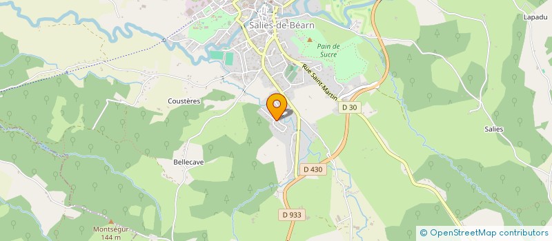 localisation de l'entreprise SCI LAMOURELLE  SALIES DE BEARN