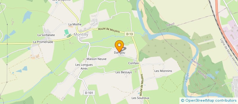 localisation de l'entreprise SCI LAMOUREUX YDSA  MONTILLY