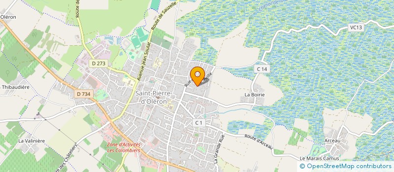 localisation de l'entreprise SCI LAMP  SAINT-PIERRE-D'OLERON