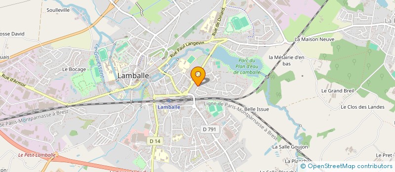 localisation de l'entreprise SCI LAMPAULIUM  LAMBALLE-ARMOR
