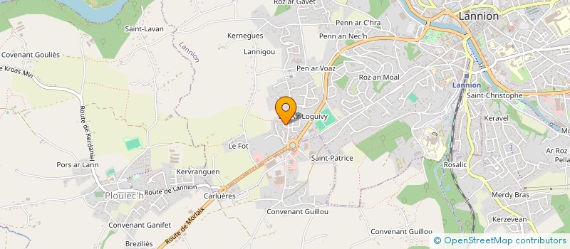 localisation de l'entreprise SCI LAMPERIERE  LANNION