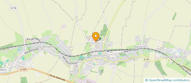 localisation de l'entreprise SCI LAMPIN à AUBIGNY-EN-ARTOIS