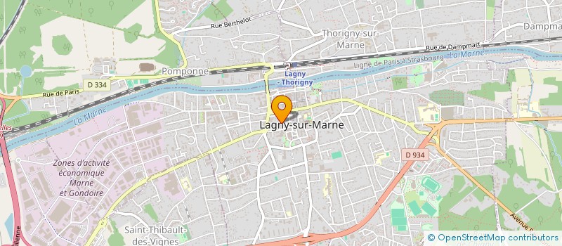 localisation de l'entreprise SCI LAMPRELLE SAINT SAUVEUR  LAGNY-SUR-MARNE