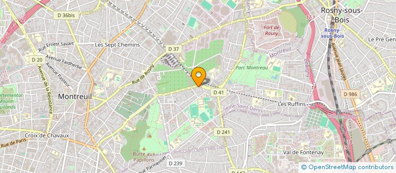 localisation de l'entreprise SCI LAMSAR à MONTREUIL