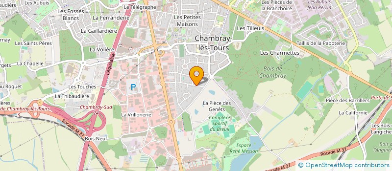 localisation de l'entreprise SCI LAMY 2004  CHAMBRAY-LES-TOURS