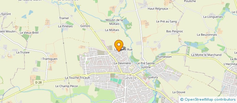 localisation de l'entreprise SCI LAMY  GEVEZE