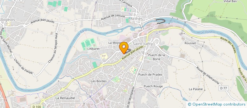 localisation de l'entreprise SCI LAMY  SAINT-JUERY