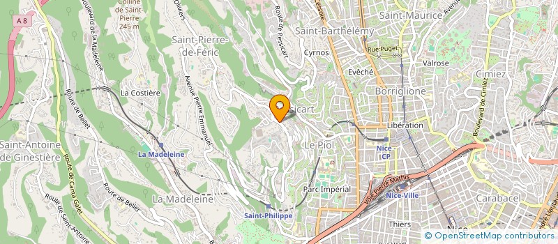 localisation de l'entreprise SCI LAMY  NICE