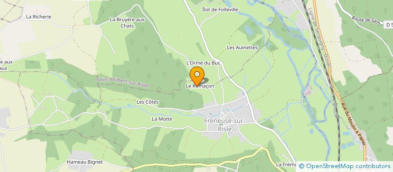 localisation de l'entreprise SCI LAMY  THENOUVILLE