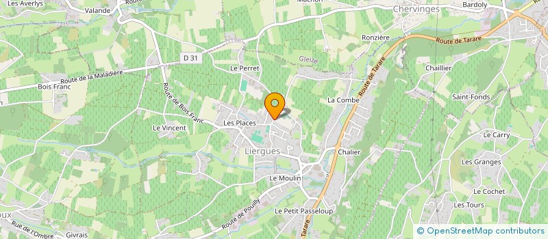 localisation de l'entreprise SCI LAMY DEBILLY  PORTE DES PIERRES DOREES