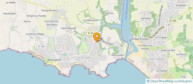 localisation de l'entreprise SCI LAMY.LE SAUX  CLOHARS CARNOET