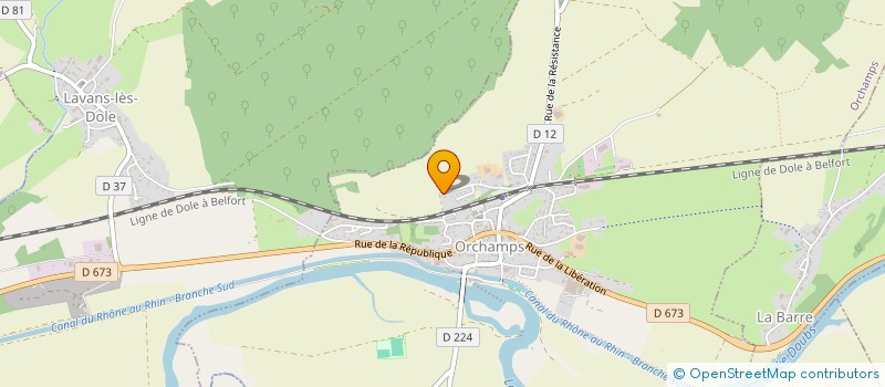 localisation de l'entreprise SCI LAMZOZ  ORCHAMPS