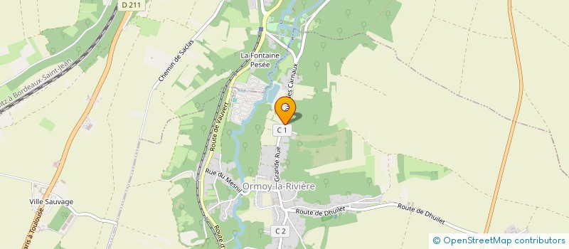 localisation de l'entreprise SCI LAN  ORMOY-LA-RIVIERE