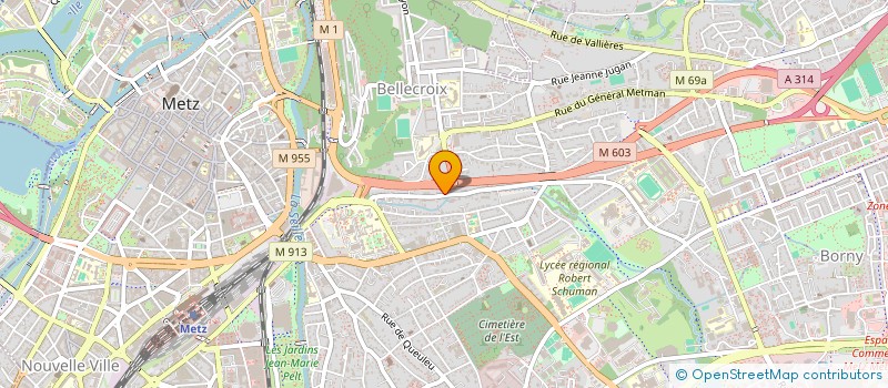 localisation de l'entreprise SCI LAN LORRAINE  METZ