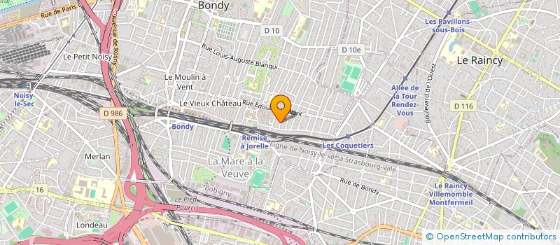 localisation de l'entreprise SCI LAN-REN  BONDY