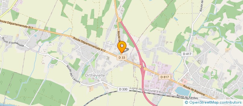 localisation de l'entreprise SCI LANA  ORTHEVIELLE