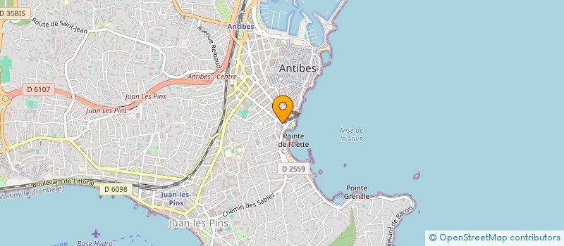 localisation de l'entreprise SCI LANACHRIS à ANTIBES