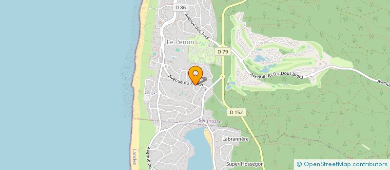 localisation de l'entreprise SCI LANALILI  SEIGNOSSE